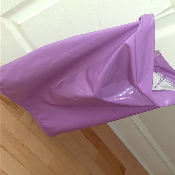 Purple Leather pencil skirt - Picture 1 of 1